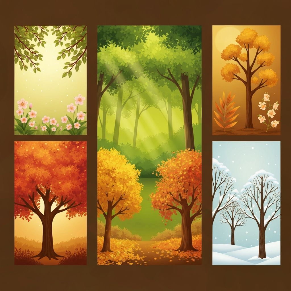 Natural representation of seasonal and life cycle changes